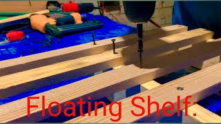 Floating Shelf: Modern DIY Wooden Wall Shelf Design | Creative Woodworking Art 🪵