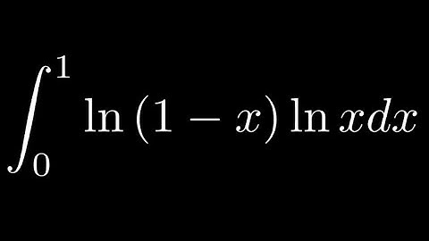 Feynman Integration Example 59 - Integral from 0 to 1 of (lnx)(ln(1-x))dx