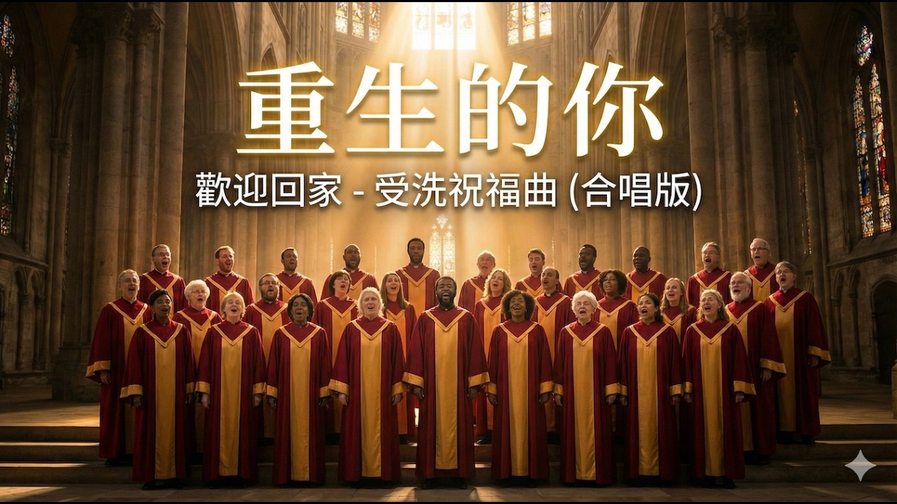 【受洗專用詩歌】重生的你  合唱 - 若有人在基督裡｜給新造的人：受洗典禮祝福詩歌｜舊事已過，都變成新的了【詩班獻詩】煥然一新 - 獻給剛決志的你