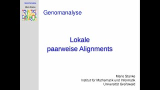 alignE - Smith-Waterman-Algorithmus