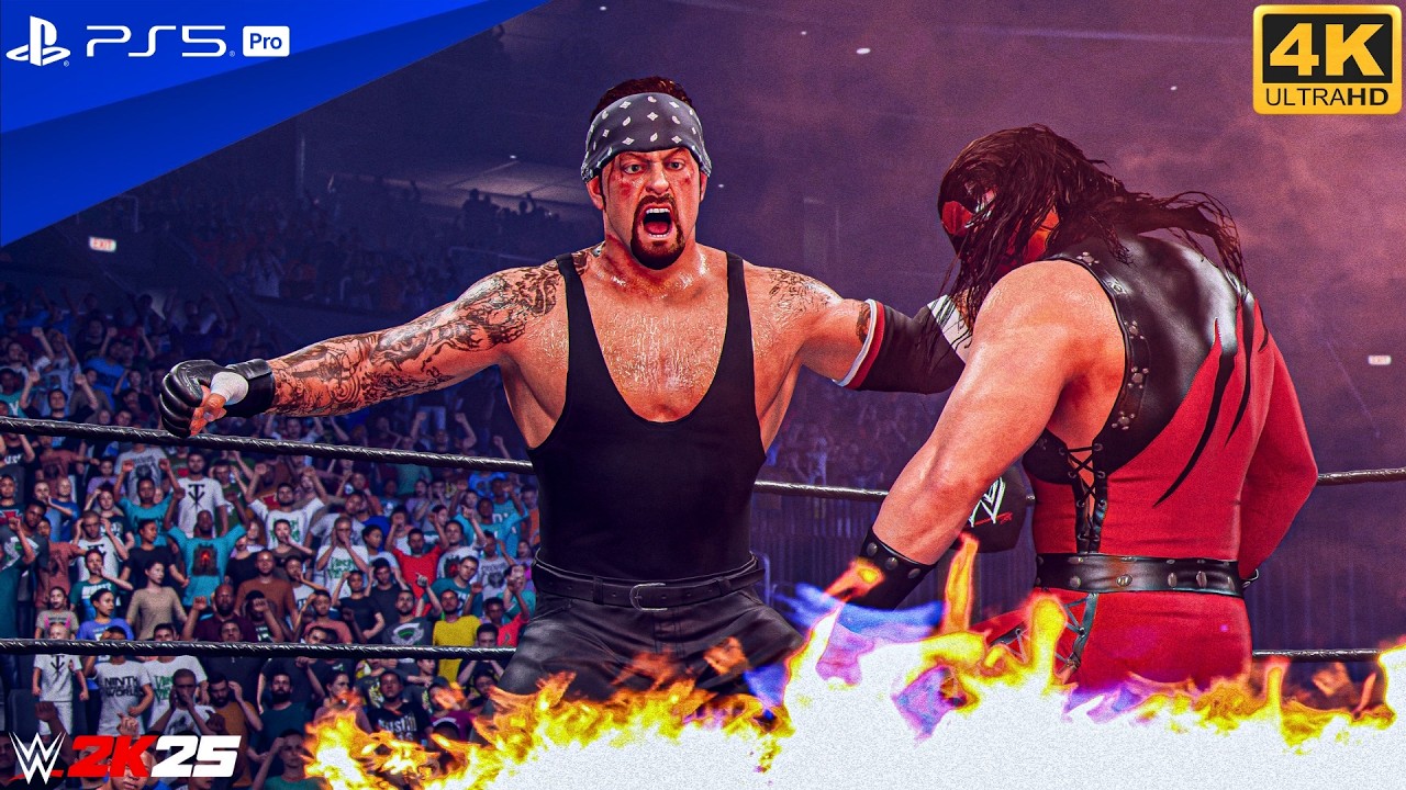 WWE 2K25 - Undertaker Vs Kane - Full Match at Smackdown 2002 | PS5™ Pro [4K60]
