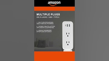Electrical Outlet Extender Stick! Featuring USB-A, USB-C, and 2 AC outlets
