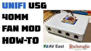 Ubiquiti Unifi USG 40mm fan installation / modification