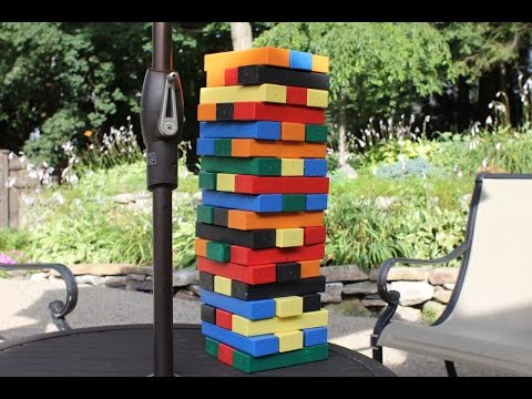 Build Your Own Giant Jenga Game Youtube