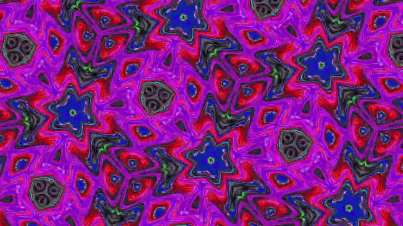 Colorful Trippy Mastering Kaleidoscope Animation, Chill Relaxing Music, Yoga Sleep Study Meditation