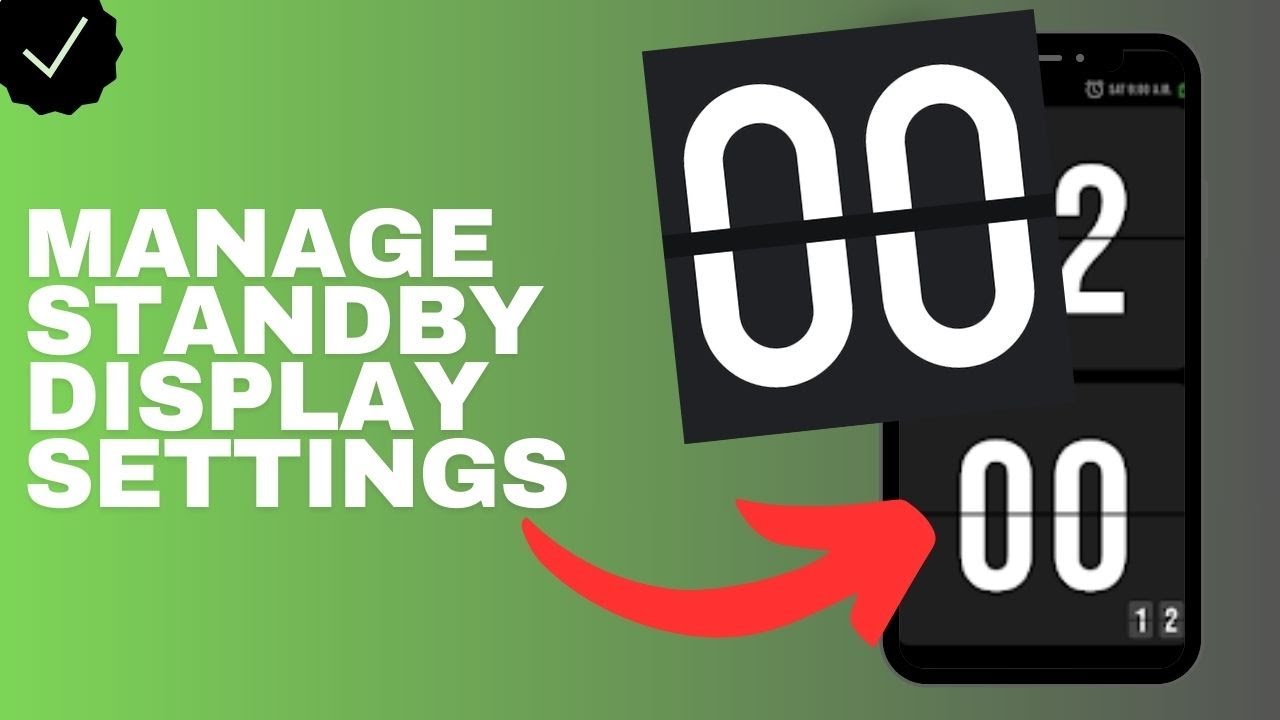 How to manage the standby display settings in the Flip Clock app? - YouTube