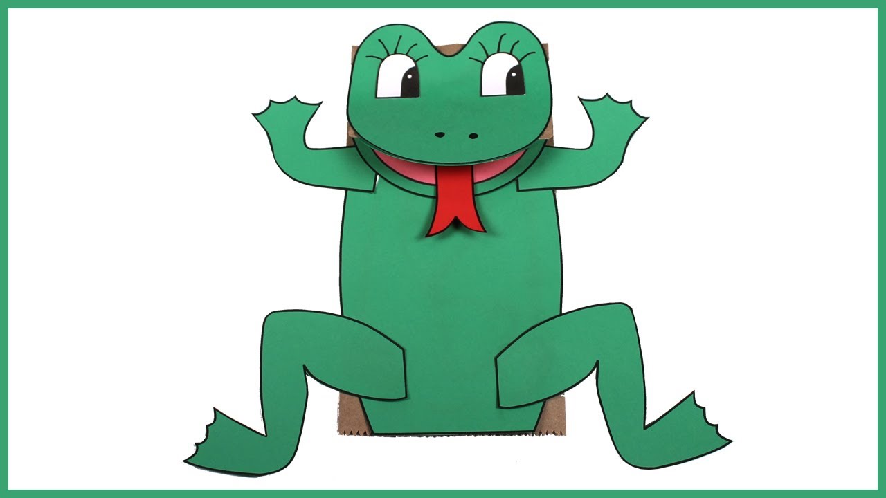 Bricolage marionnette grenouille - YouTube