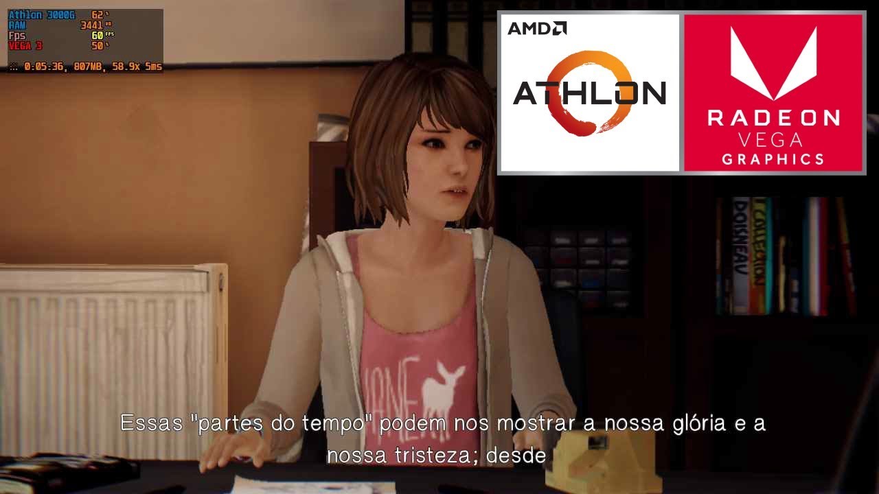 Life is Strange Remastered - Athlon 3000g + Vega 3
