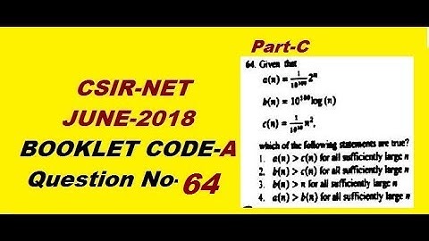 Sequence Real Number|CSIR NET Maths June 2018||Booklet A Ques 64