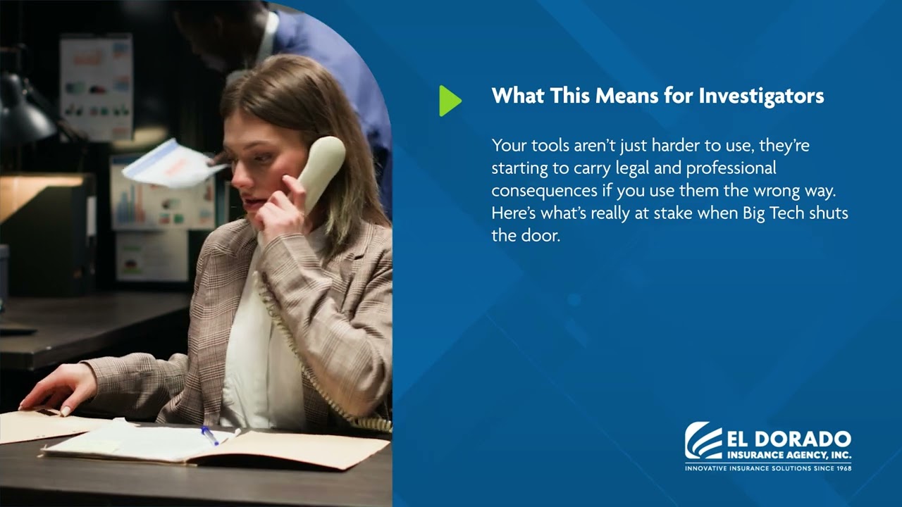 How Big Tech Is Quietly Blocking Private Investigators