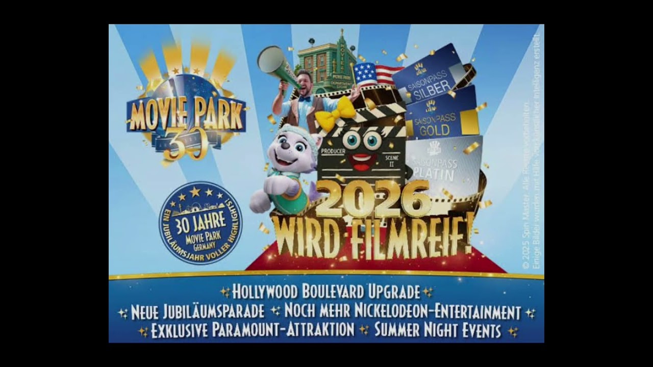 Die Geschichte von Movie WB world 1996 bis Movie Park Germany 2026