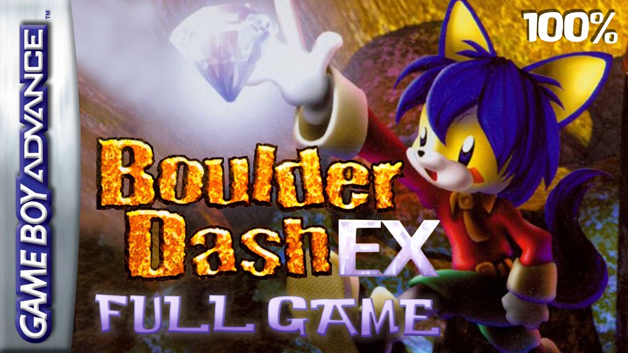 Boulder Dash EX (Game Boy Advance) - Full Game 4K60 Walkthrough
