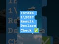 intake 01 2027 result out update cutoff #viral #shorts #youtubeshorts #education #airforce #ssc