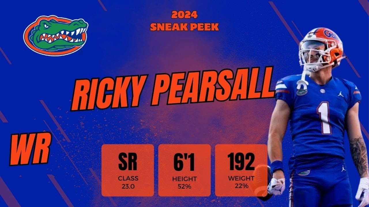Rookie Ricky Pearsall 2024 Rookie Sneak Peek: Ricky Pearsall, WR Florida - YouTube