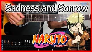 Naruto OST - Sadness and Sorrow | Easy Acoustic Guitar Fingerstyle TAB Tutorial Cover