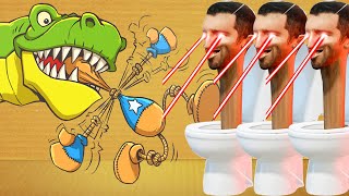 Skibidi Toilet vs Dinosaur | Kick the Buddy