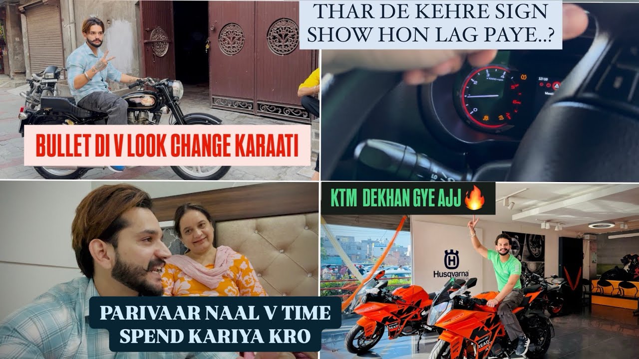 Crush Name revealed🫣|| KTM Rc200 😱dekhan gye Ajj|| Bullet di look v Change😎 karati|| SAHIL SADIOURA|
