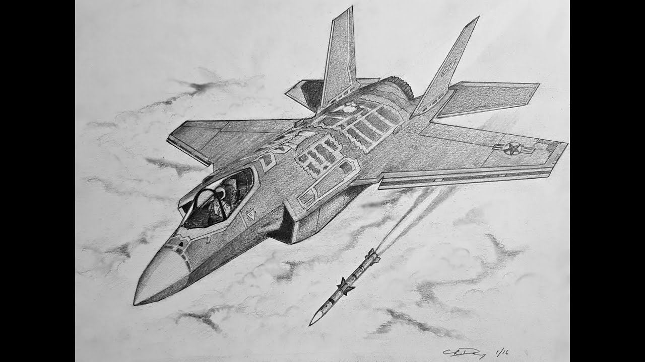 How To Draw A F-35 Lightning Ii