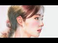 【水彩人物画６】ふんわりにじむ肌の描き方｜Soft Glow Portrait Painting Tutorial
