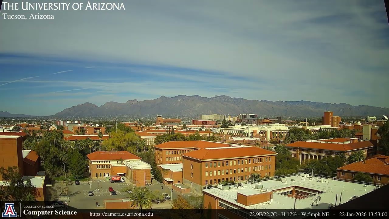 Jan 22 2026 - UArizona Dept of Computer Science Webcam Timelapse