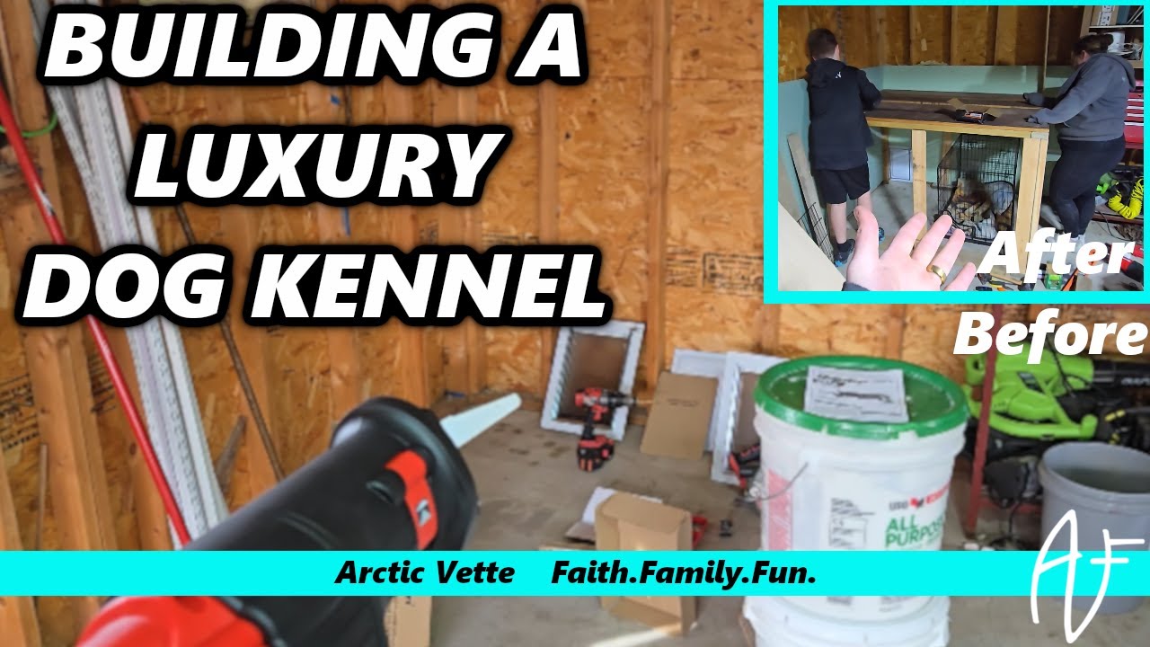 Our DIY Dog Kennel in the Garage with AC and Heating!