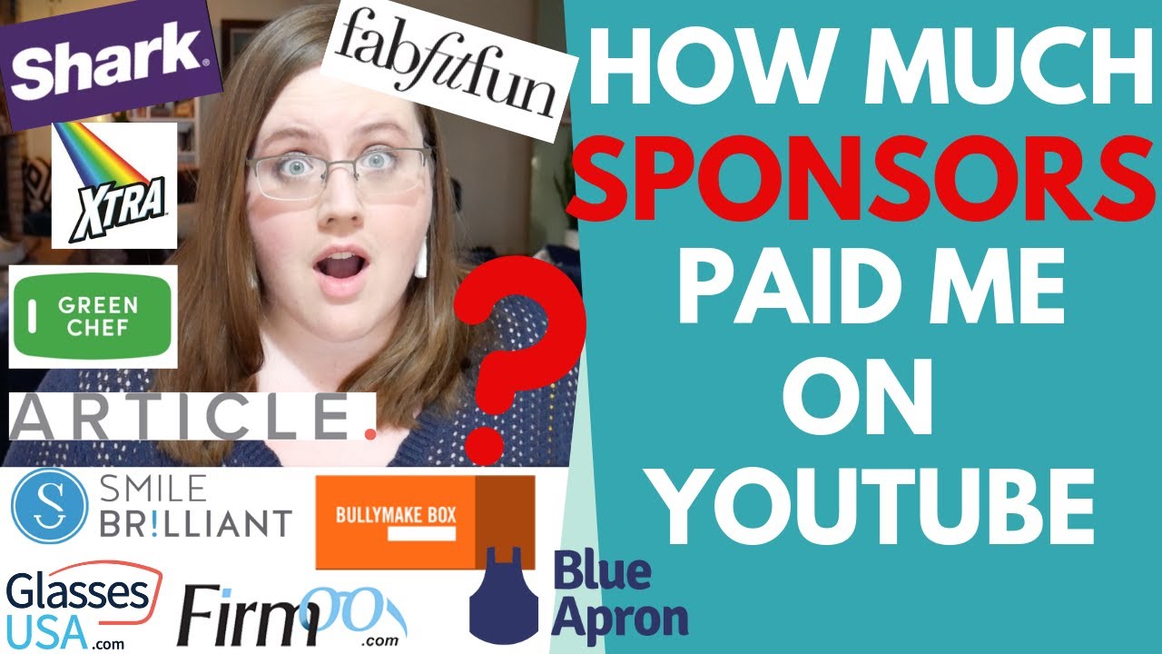How Much Sponsors Paid Me on YouTube - What YouTubers Make - YouTube