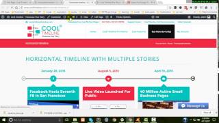 how to add horizontal timeline