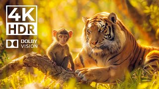 BEAUTIFUL NATURE 4K HDR Dolby Vision | with cinematic sound (Colorful Animal Life)