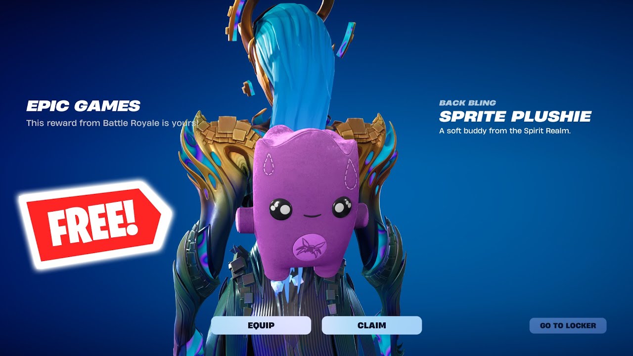 *БЕСПЛАТНОЕ* украшение на спину Sprite Plushie за 1 миллиард убитых насекомых | Fortnite