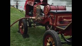 1917 Bickle pumper pumping for the first time since restoration.