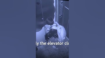 boy used umbrella to prevent elevator door from closing causes free fall