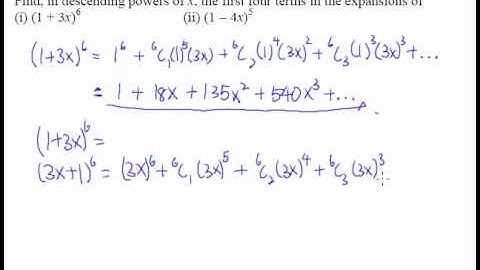 Binomial Expansion in Ascending-Descending Powers