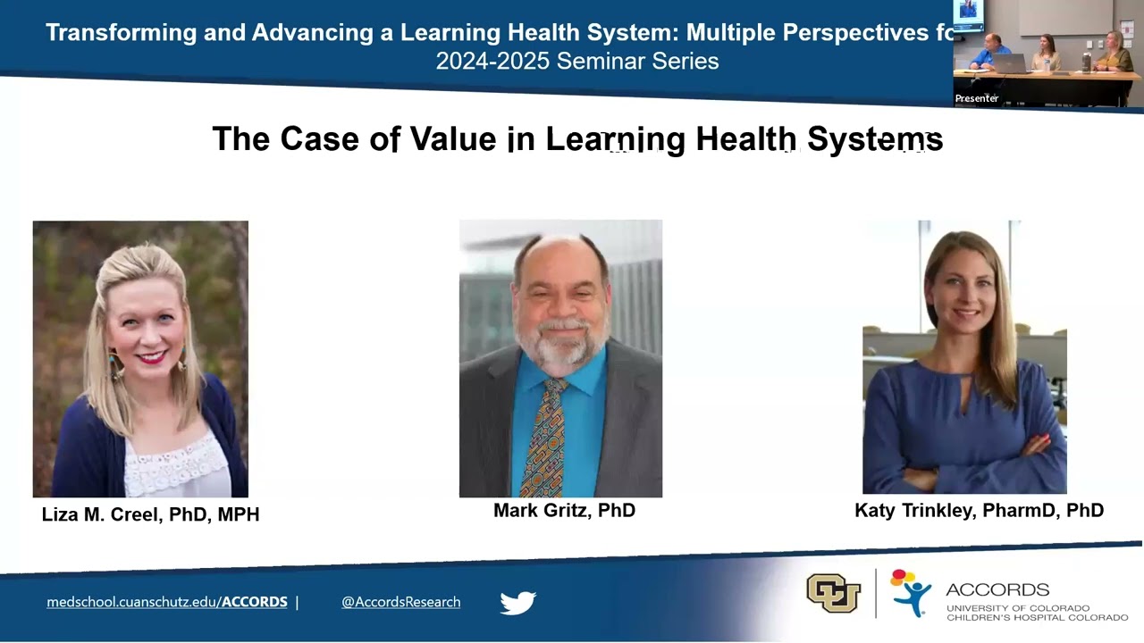 The Case of Value in Learning Health Systems -- February 5, 2025