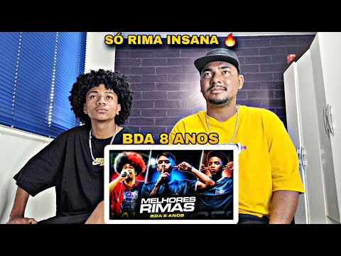 AS MELHORES RIMAS DA BDA 8 ANOS! 🔥 | REACT |