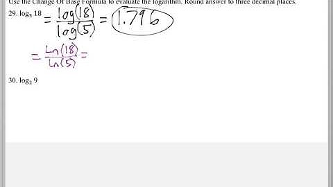 Math 119 : 10.4 #29, #30 (Intermediate Algebra Tutorial : Properties Of Logarithms)