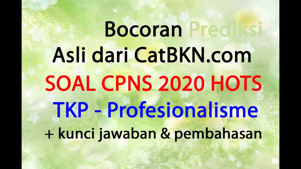 ★ Get soal cpns 2019 terbaru pdf dan kunci jawaban pdf pictures