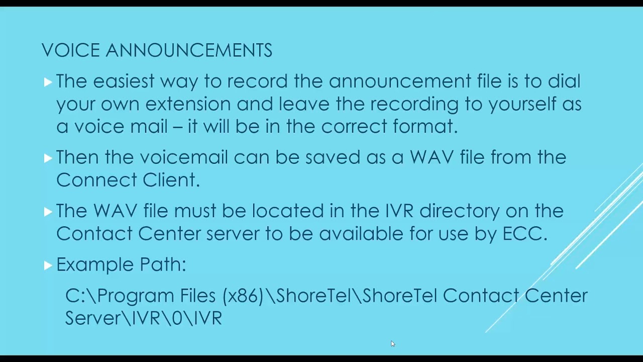 Mitel Enterprise Contact Center Admin Tips & Tricks