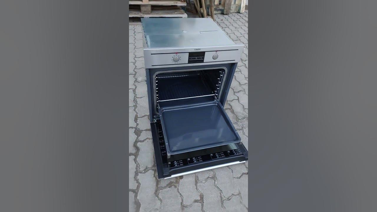 вбудована духовка духова шафа аег aeg піроліз - YouTube