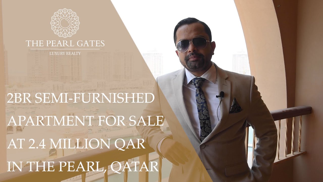 2BR Semi- Furnished Apartment for Sale at 2.4 Million QAR in The Pearl, Qatar | The Pearl Gates