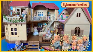 City House With Lights Orchard Cottage Set Up Tour Sylvanian Families