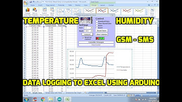 Temperature & Humidity Sensor Data Logging to Excel Using Arduino - GSM - SMS Alert