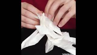 Folding process of origami samurai