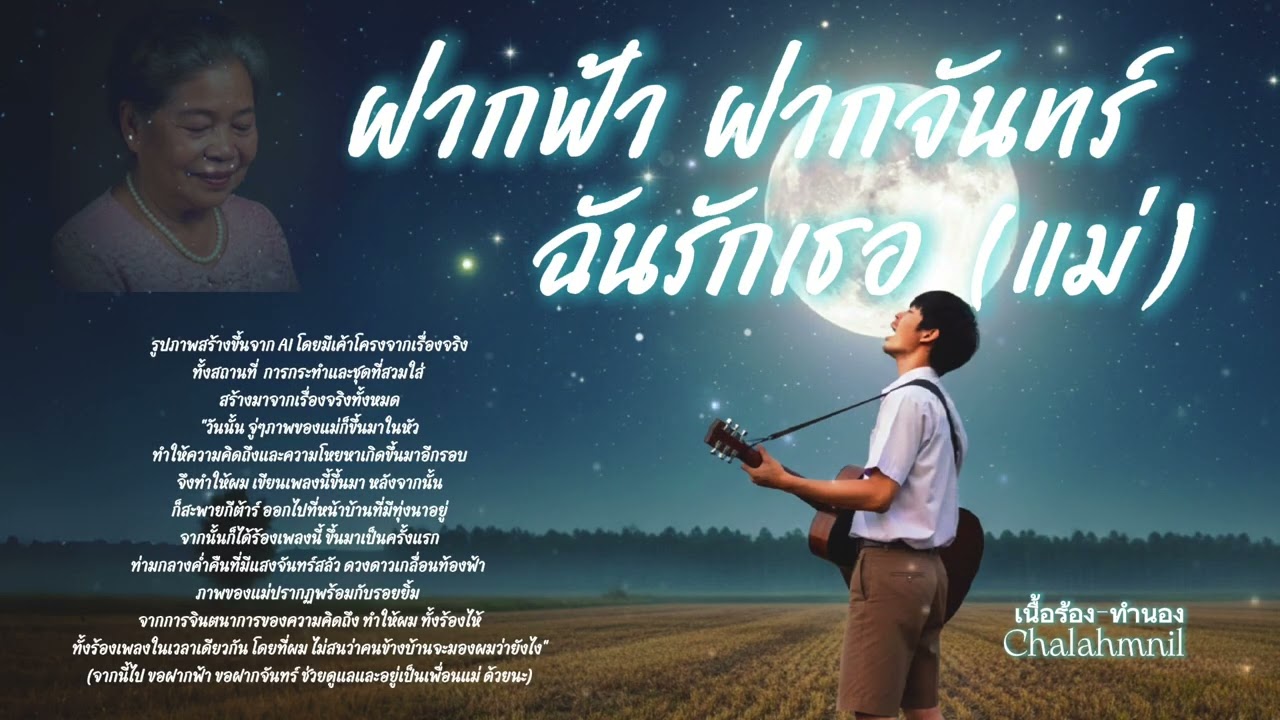 ฝากฟ้า ฝากจันทร์ ฉันรักเธอ(แม่) - Chalahmnil 