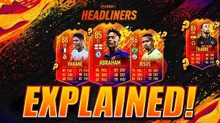 HEADLINERS EXPLAINED! 4 WINS?! FIFA 20