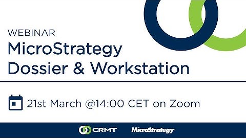 MicroStrategy Dossier & Workstation