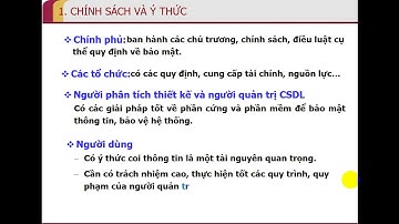 Bài giảng bài 13 tin học 12: bảo mật thông tin trong hệ CSDL
