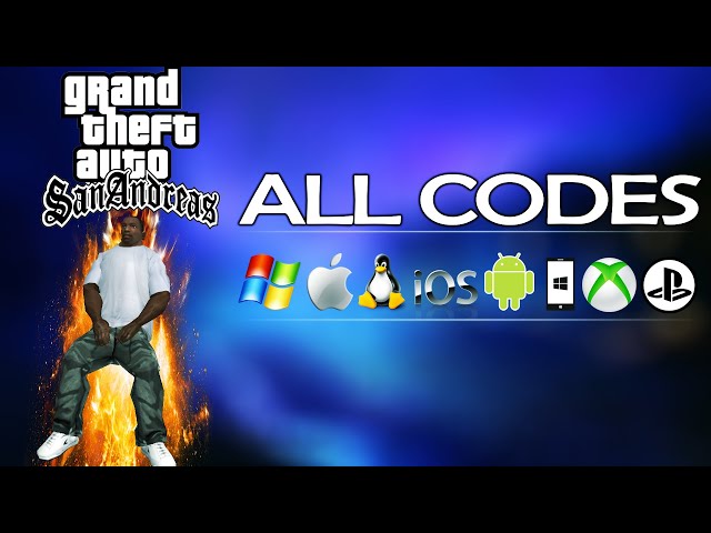List of all GTA San Andreas cheat codes for Android devices