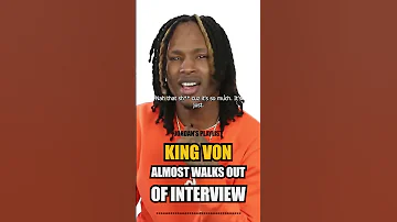 King Von was about to storm out of this interview 😂🏅💯 #kingvon #hiphop #interview #lildurk