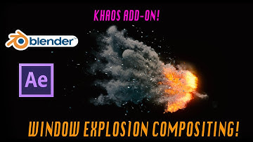 Blender 3d window Explosion Compositing: After Effects Walkthrough