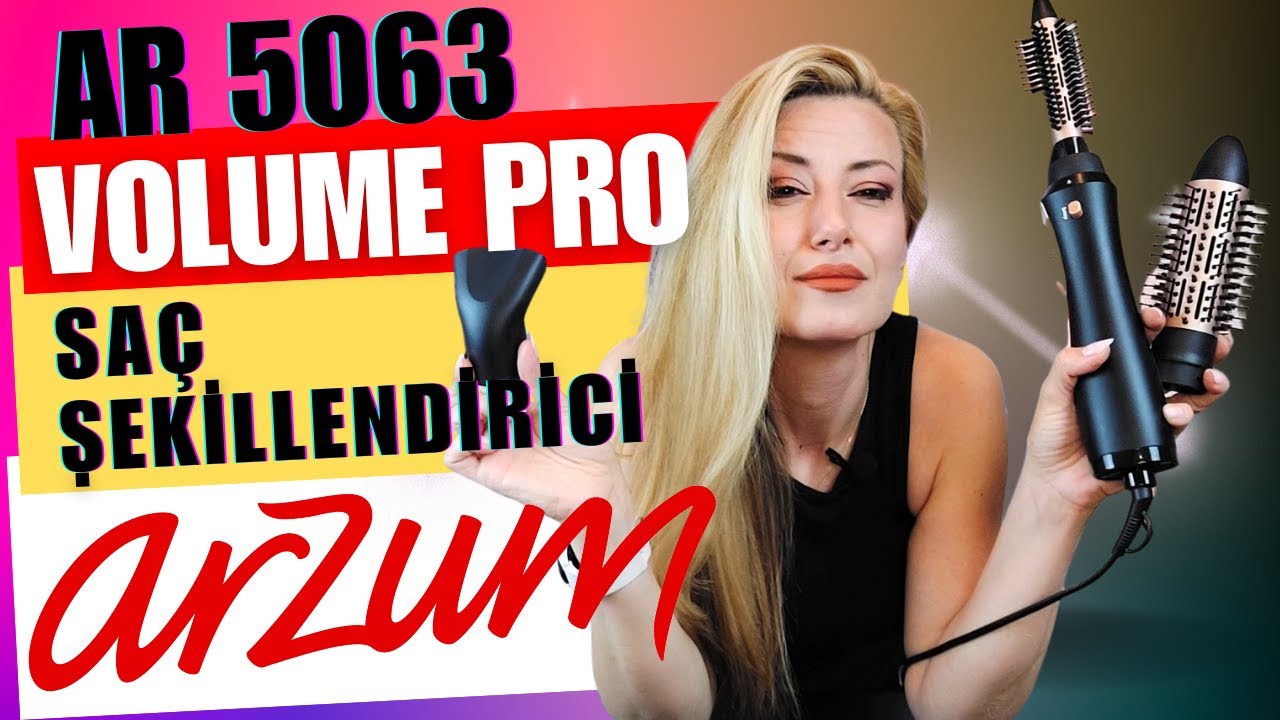 ARZUM VOLUME PRO 5063 Hava Üflemeli Saç Şekillendirici FÖN TARAĞI // AYRINTILI İNCELEME